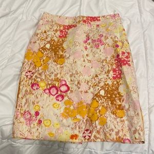 Floral print J.Crew pencil skirt size 8